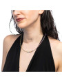 Collana Marlù Perline Colorate Oro 18CN130G-RGB Doppia Catena