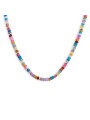 Collana Marlù Perline Colorate 18CN131-RGB Acciaio Regolabile