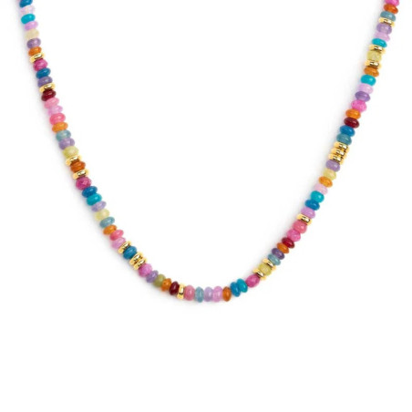 Collana Marlù Perline Colorate 18CN131-RGB Acciaio Regolabile