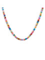 Collana Marlù Perline Colorate 18CN131-RGB Acciaio Regolabile