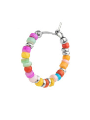 Orecchino Unisex Marlù 18OR129-RGB a cerchio con perline colorate