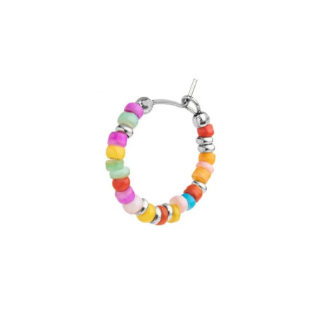 Orecchino Unisex Marlù 18OR129-RGB a cerchio con perline colorate
