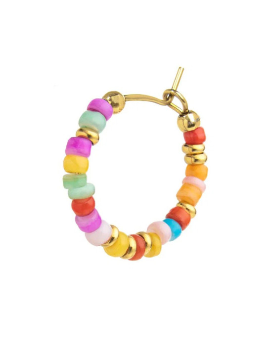 copy of Orecchino Unisex Marlù 18OR129-RGB a cerchio con perline colorate