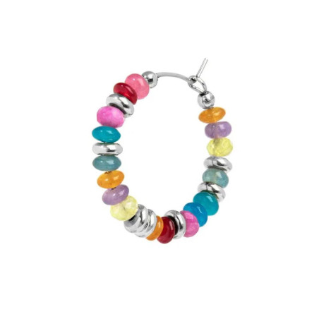 copy of copy of Orecchino Unisex Marlù 18OR129-RGB a cerchio con perline colorate