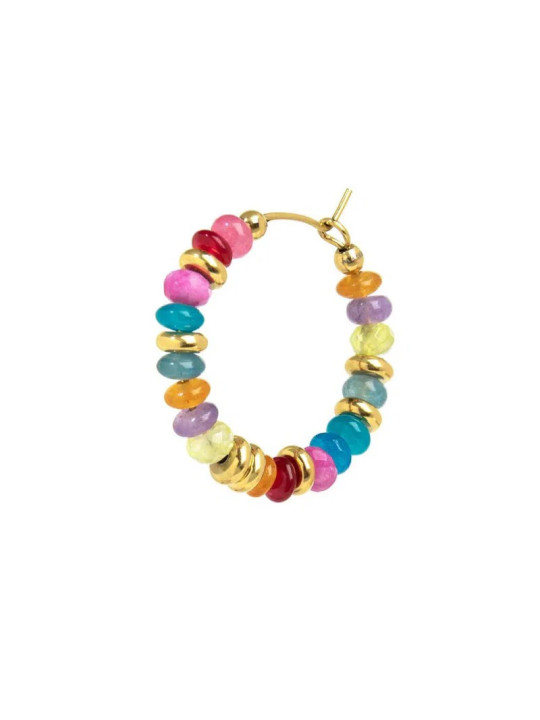 copy of copy of copy of Orecchino Unisex Marlù 18OR129-RGB a cerchio con perline colorate