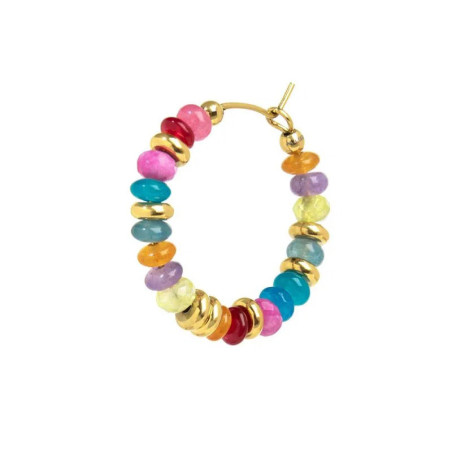 copy of copy of copy of Orecchino Unisex Marlù 18OR129-RGB a cerchio con perline colorate