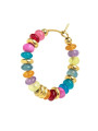 copy of copy of copy of Orecchino Unisex Marlù 18OR129-RGB a cerchio con perline colorate