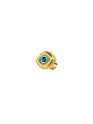 Orecchino Marlù Lobo Occhio Oro 18OR132G-T Cristallo Blu