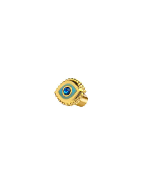 Orecchino Marlù Lobo Occhio Oro 18OR132G-T Cristallo Blu