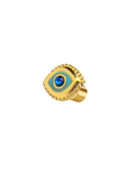 Orecchino Marlù Lobo Occhio Oro 18OR132G-T Cristallo Blu