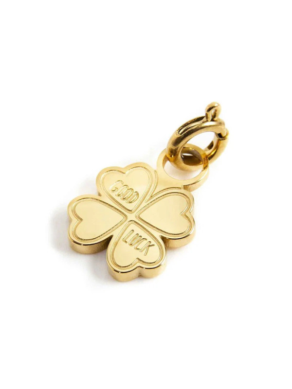 Charm Marlù Quadrifoglio Good Luck Oro 18CH089G Acciaio