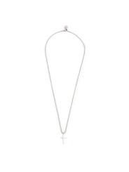 Collana Uomo Marlù Croce Zircone Nero 1CN0002-N Acciaio