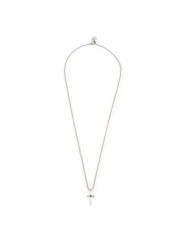 Collana Uomo Marlù Croce Zircone Nero 1CN0002-N Acciaio