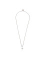 Collana Uomo Marlù Croce Zircone Nero 1CN0002-N Acciaio