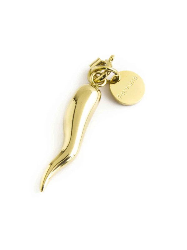 Charm Marlù Corno 29mm 15CH079G Acciaio Oro