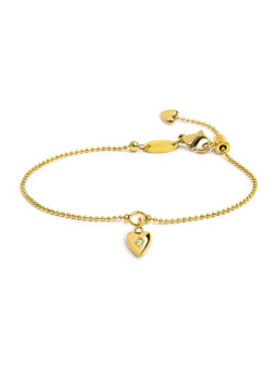 Bracciale Marlù Cuore Zircone Oro 18BR214G Catena Sfere