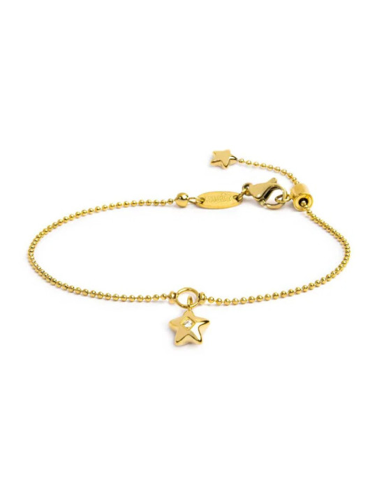 copy of copy of copy of Bracciale Donna Marlù 18BR222G-T di ematite sfacetttata con occhio centrale Oro