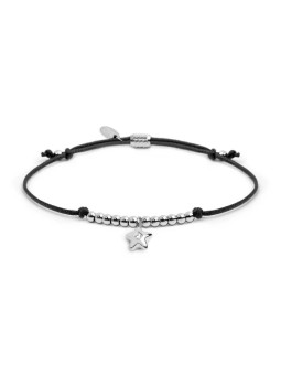 Bracciale Marlù Stella Zircone Nero 18BR217-N Cordino Donna