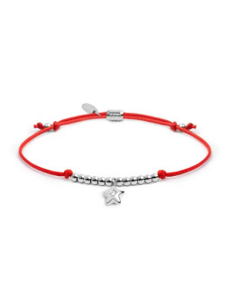 Bracciale Marlù Stella Zircone Rosso 18BR217-R Cordino Donna
