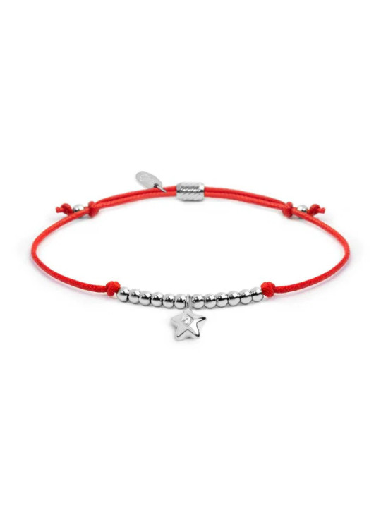 Bracciale Marlù Stella Zircone Rosso 18BR217-R Cordino Donna