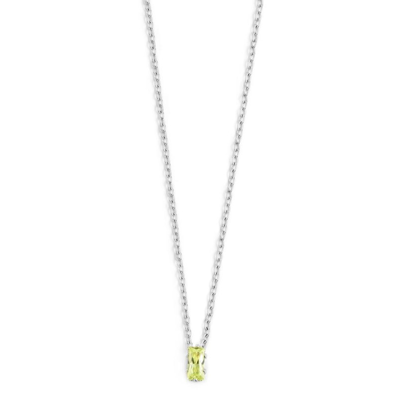 Collana Donna Marlù 2CN0048-V con zircone baguette