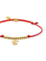 Bracciale Marlù Stella Zircone Rosso Oro 18BR217G-R Cordino