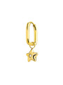 Orecchino Marlù Ovale Stella Zircone Oro 18OR120G Acciaio