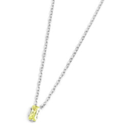 Collana Donna Marlù 2CN0048-V con zircone baguette
