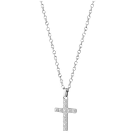 Collana Uomo Liu Jo MLJ666 Croce Acciaio Silver