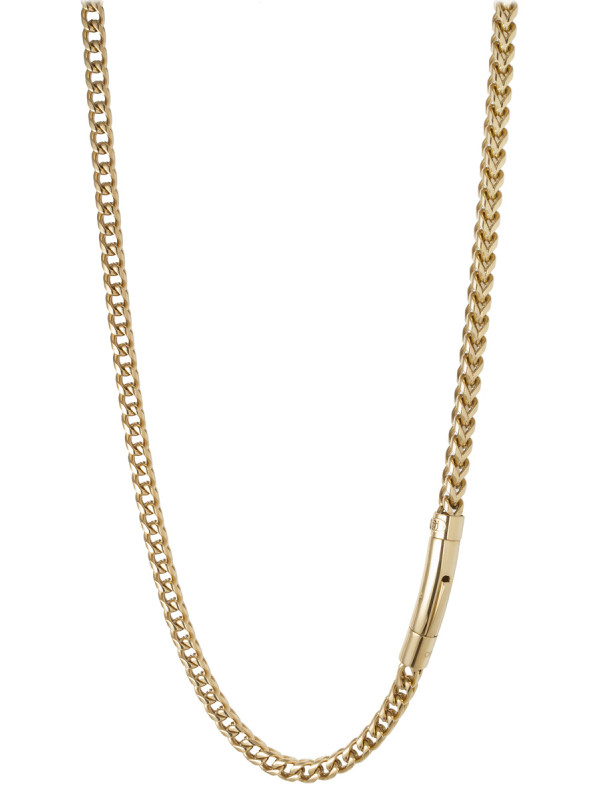 Collana Uomo Liu Jo MLJ685 Catena Spighetta Acciaio Oro