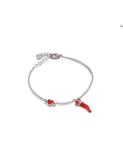 Bracciale Ops Objects Corno Rosso OPSBR-1023 Acciaio Donna