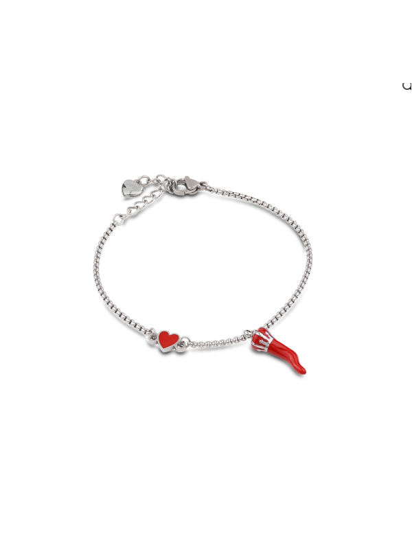 Bracciale Ops Objects Corno Rosso OPSBR-1023 Acciaio Donna
