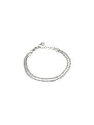 Bracciale Donna Ops Objects OPSBR-1017 Doppia Catena Acciaio Silver