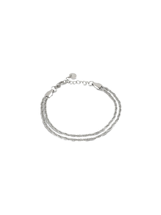 Bracciale Donna Ops Objects OPSBR-1017 Doppia Catena Acciaio Silver