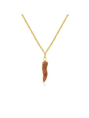 Collana Donna Ops Objects Corno Portafortuna OPSCL-1018 Acciaio Oro