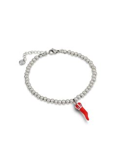 Bracciale Donna Ops Objects OPSBR-1021 Corno Portafortuna Acciaio Silver