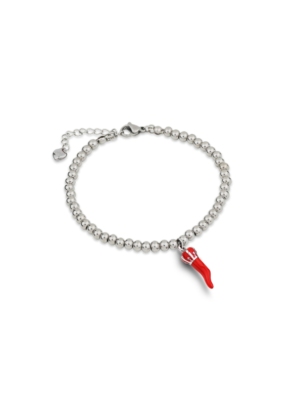 Bracciale Donna Ops Objects OPSBR-1021 Corno Portafortuna Acciaio Silver