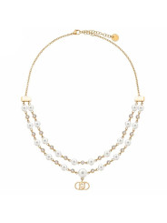 Collana Donna Liu Jo LJ3169 Acciaio Dorato Perle e Cristalli