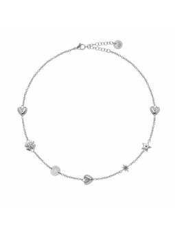 Collana Donna Liu Jo Essential LJ3175 Acciaio e Cristalli 45 cm