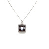 Collana Donna in Argento 925% con Ciondolo Segno Zodiacale Ariete Cammeo con