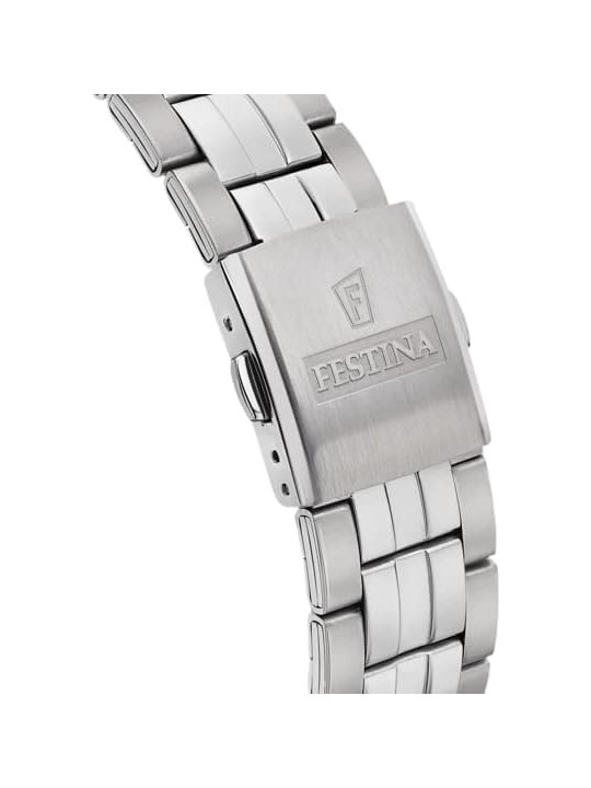 Orologio Uomo Festina Retro F16822/3 Multifunzione Acciaio Silver 43mm