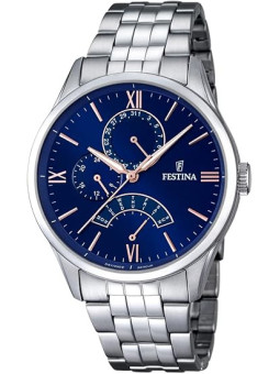 Orologio Uomo Festina Retro F16822/3 Multifunzione Acciaio Silver 43mm