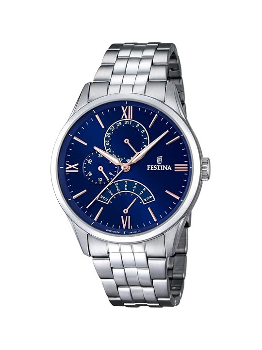 copy of Orologio Uomo Festina Correa clasico F16745/3 Cinturino in Pelle Blu