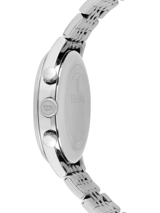 Orologio Cronografo Uomo Festina Timeless F20285/4 Acciaio Silver Nero 41,5mm