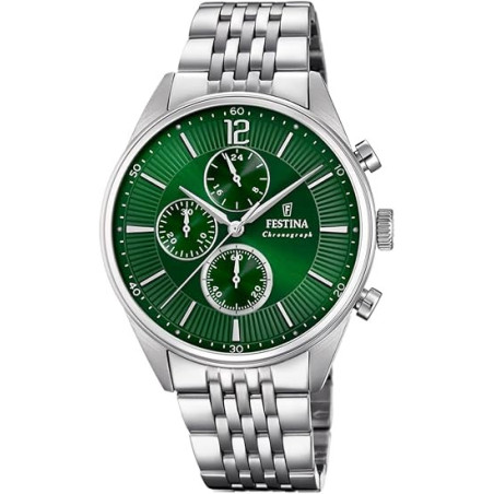 copy of copy of Orologio Cronografo Uomo Festina F20285/3 Timeless in Acciaio Silver e Blu