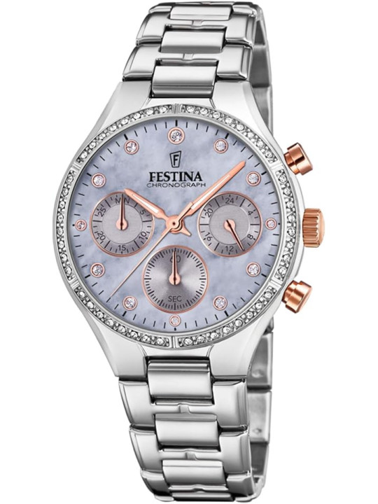 Orologio Donna Festina Boyfriend F20401/3 Acciaio Silver 36mm
