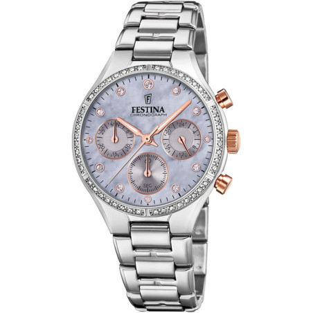 Orologio Donna Festina Boyfriend F20401/3 Acciaio Silver 36mm