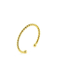 Anello Donna Marlù 18AN092G-F Acciaio Dorato Ritorto Regolabile