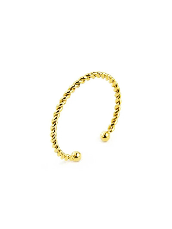 Anello Donna Marlù 18AN092G-F Acciaio Dorato Ritorto Regolabile