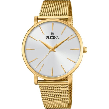 Orologio Donna Festina Boyfriend F20476/1 Acciaio Dorato 36mm